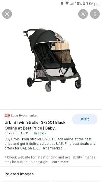 urbini twin stroller