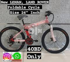 New LEHAN, LAND ROVER Foldable Cycle Size 26" inch Steel Frame 0