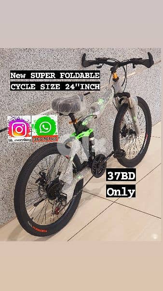 (36216143) New Arrival Super Foldable Cycle Size 24”inch 37BD Only 2