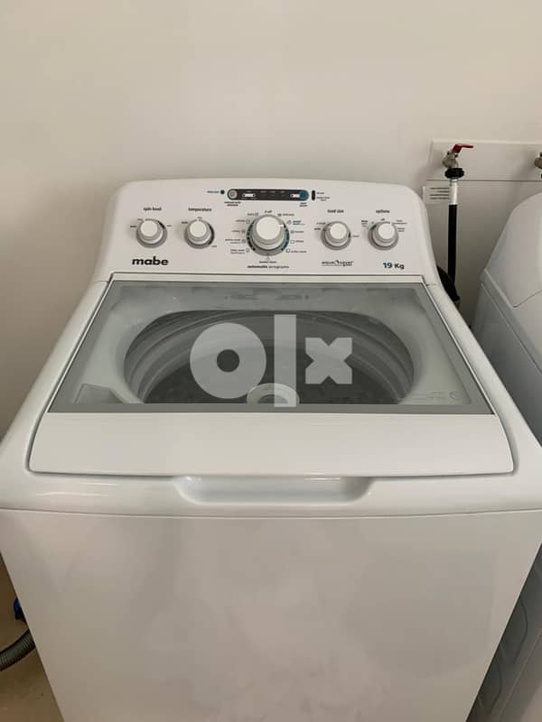 mabe washing machine 19kg